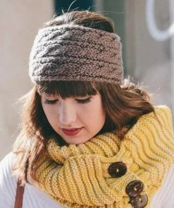 Leto Accessories Clothing, Accessories & Mens Mocha Knit Winter Headband