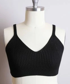 Leto Accessories Contour Rib Knit Brami Lounge Top Clothing, Accessories & Mens