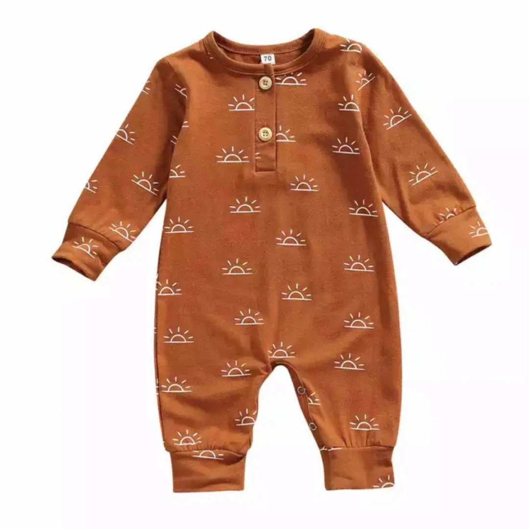 Brand new 🛒 Tiny Trendsetter Inc. Tiny Sunny Days Long Sleeve Romper ✔️ 1 Tiny Trendsetter Inc. Tiny Sunny Days Long Sleeve Romper
