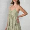 VERY J / LOVE RICHE Speckled Dotted Olive Dress Clothing, Accessories & Mens