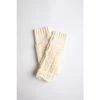 Leto Accessories Ivory Knitted Arm Warmers