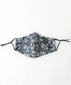 Leto Accessories Navy Floral Reusable Protective Facemask Clothing, Accessories & Mens