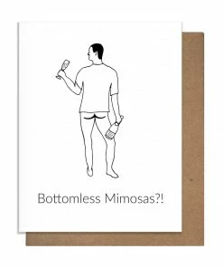 Pretty Alright Goods Bottomless Mimosas Card Stationery