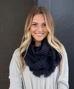 Panache Accessories Navy Infinity Scarf Clothing, Accessories & Mens