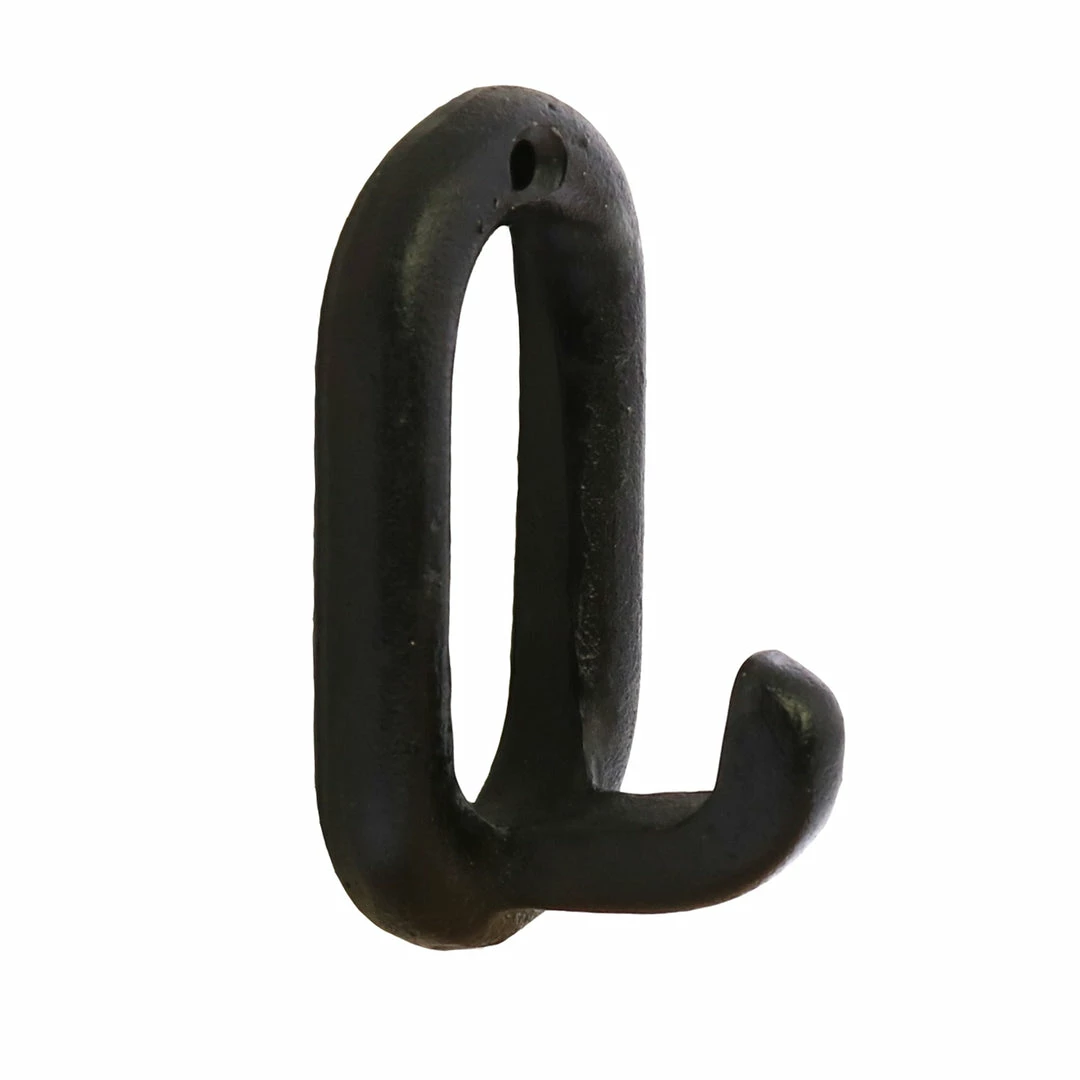New 👍 Homart Duncan Oval Hook, Cast Iron - Black Hardware 🎉 1 Homart Duncan Oval Hook, Cast Iron - Black Hardware